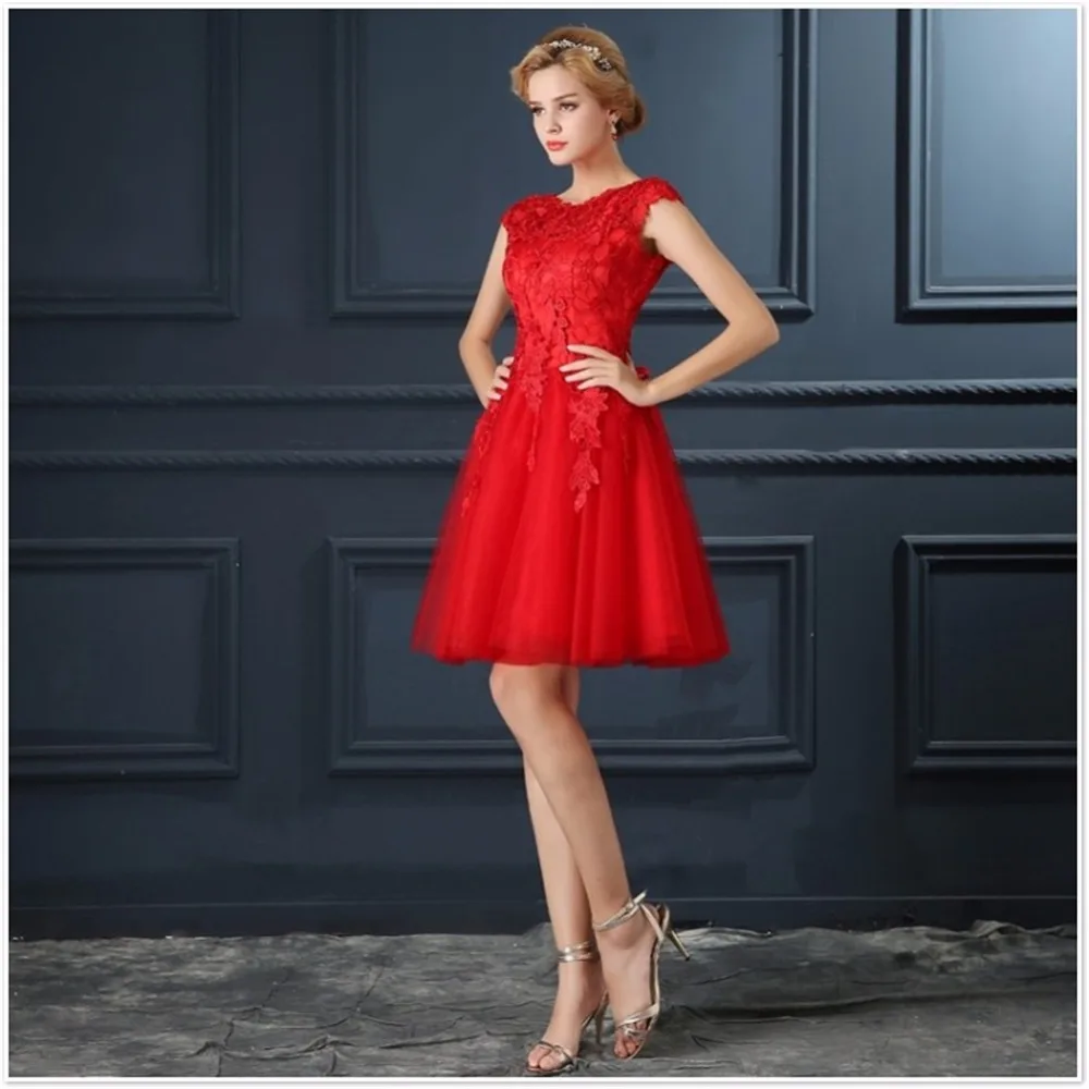 Ruthshen Robe De Soiree, Короткое мини платье цвета шампанского, серое, Короткие коктейльные платья,, с рукавом-крылышком, Vestidos Coctel, длиной до колен, вечерние платья