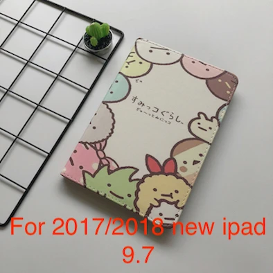 Kawayi подарок на год Кот чехол Обложка для ipad 9,7 Pro air2 Мягкая обложка для ipad Air1 Чехол ipad mini 1/2/3/4, ipad Стенд - Цвет: 20172018new ipad 9.7
