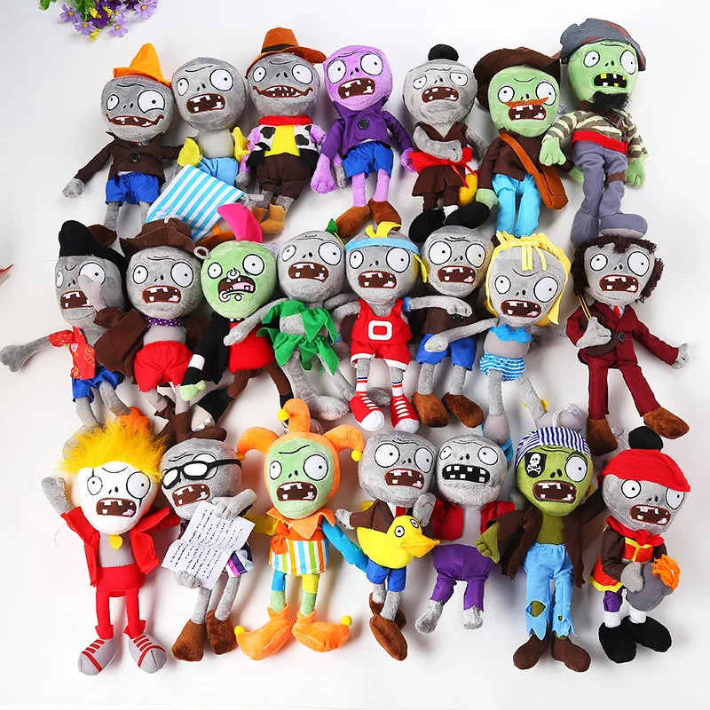 1pcs22 стили Растения против Зомби Плюшевые игрушки PVZ Gargantuar шапки пират утка