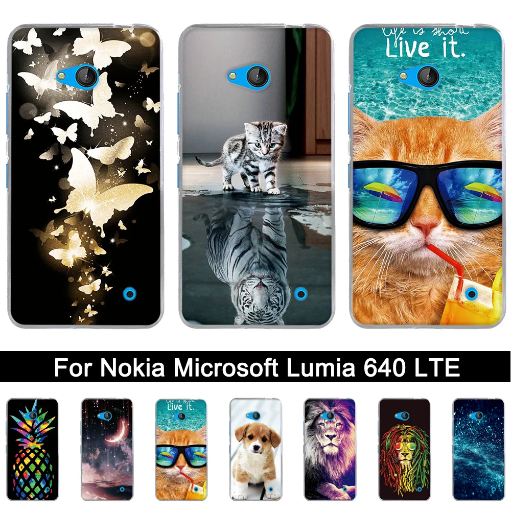 ТПУ чехол для Nokia microsoft Lumia 640 LTE 5," ультра тонкий чехол для Nokia microsoft Lumia 640 LTE задний Мягкий силиконовый чехол s Shell
