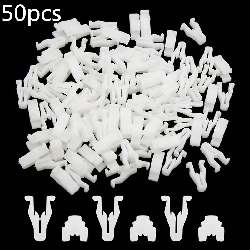 50 шт. белая пластиковая панель приборов для приборной панели фиксатор заклепок