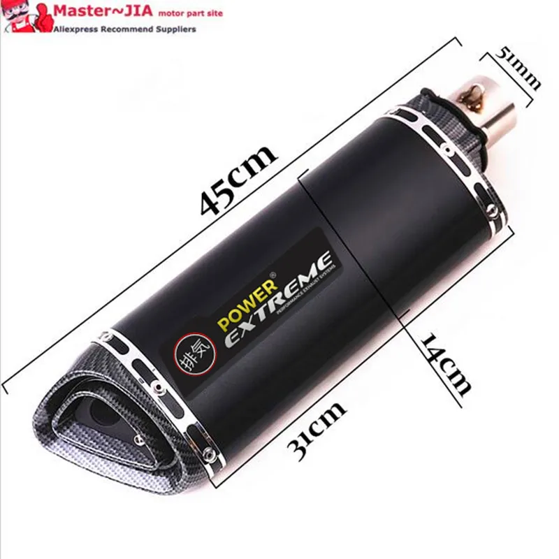 Универсальный мотоцикл выхлопной гоночный глушитель модифицированный скутер GP