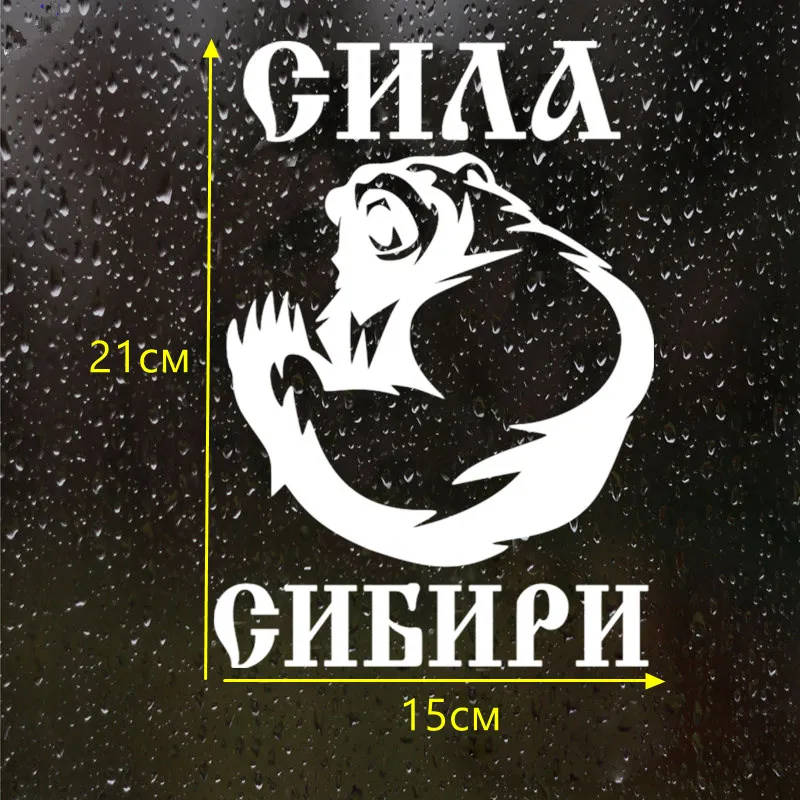 CS 249#21*15см Сила Сибири водонепроницаемые наклейки на авто машину наклейка для