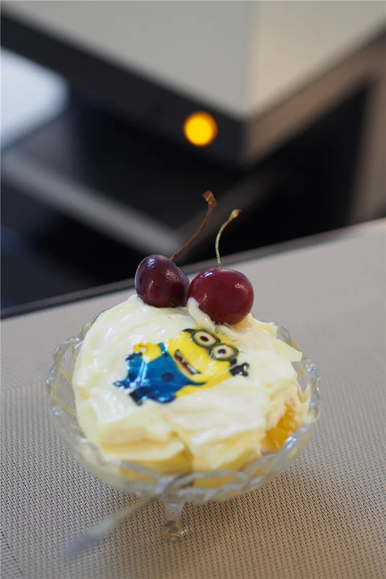 Factory offer with good after-service 4cups Edbile ink Coffee Impressora Beer print Flatbed Food printer