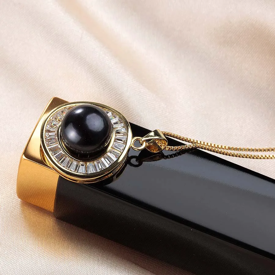 Настоящие Большие Подвески из натуральной жемчужины для женщин модное