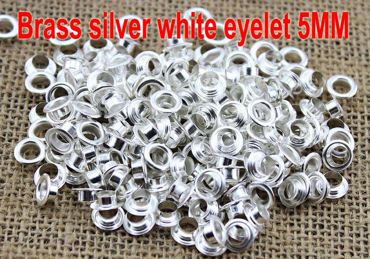 200 шт. 5 мм латунные серебристые белые аксессуары для шитья одежды пуговицы ME