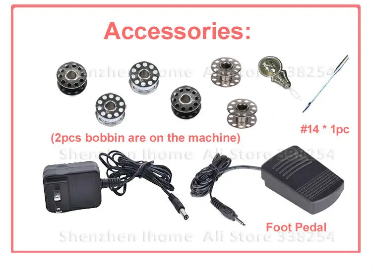 Электрическая бытовая швейная машина лучшего качества миниатюрная Светодиодная