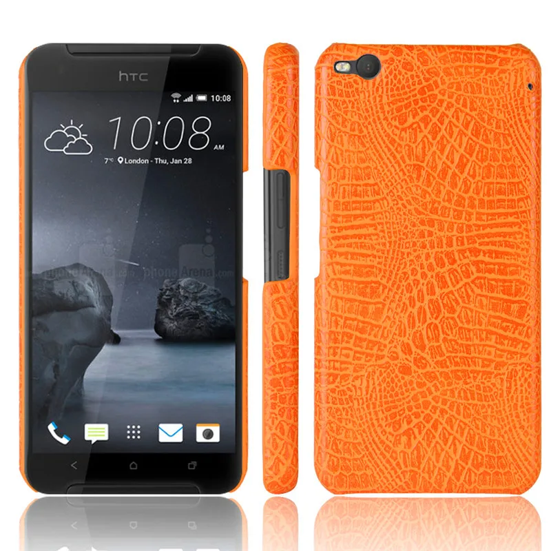 Жесткий чехол для HTC X 9 X9 X9U 5 &quotс крокодиловой текстурой Высококачественная