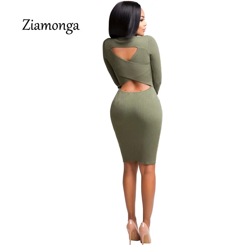 Женское трикотажное платье-карандаш облегающее платье болотного и черного цвета