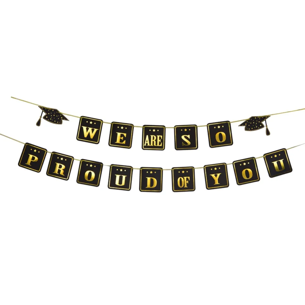 Выпускные вечерние плакаты, мы так гордимся вами, что я сделал поздравление, выпускные товары для