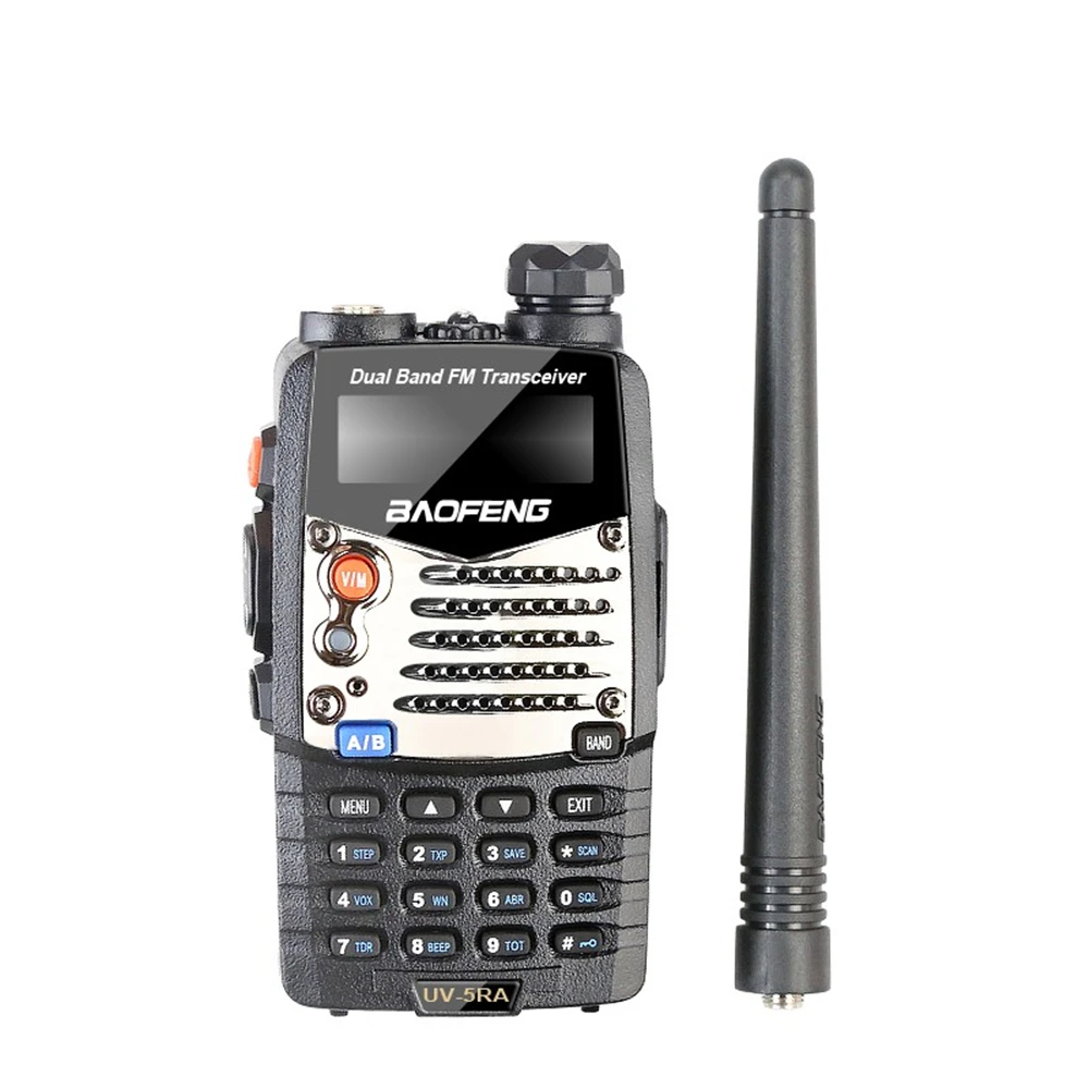 Baofeng UV-5RA Walkie Talkie 5W High Power Dual Band Handheld Two Way Ham Radio UHF/VHF Communicator HF Transceiver Security Use enlarge