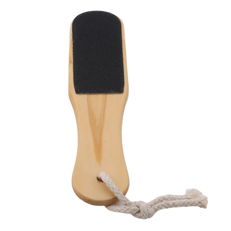 Скребок для ног деревянная Песочная бумага удаления омертвевшей кожи