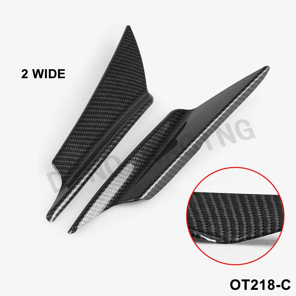 4 шт. карбон/черный Передний бампер диффузор для губ сплиттер плавники спойлер