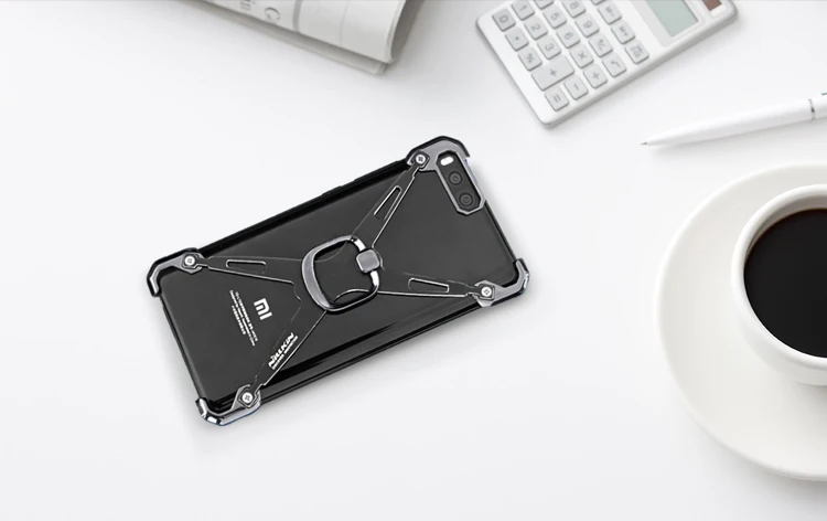 Xiaomi mi 6 чехол NILLKIN Barde с металлическим покрытием Алюминиевый сплав бампер крышка с подставкой кольцо держатель для Xiaomi mi 6 mi 6+ посылка