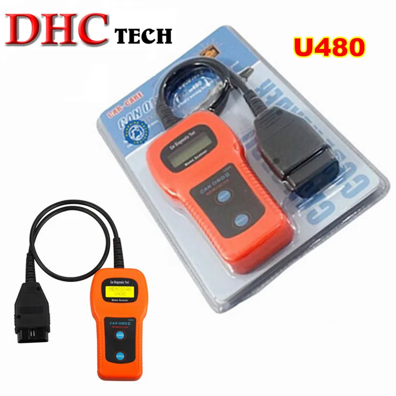 Высокая Рекомендуемая U480 CAN-BUS OBD OBD2 считыватель кодов для автомобилей/грузовиков сканер U480 считыватель кодов U480 сканер быстрая