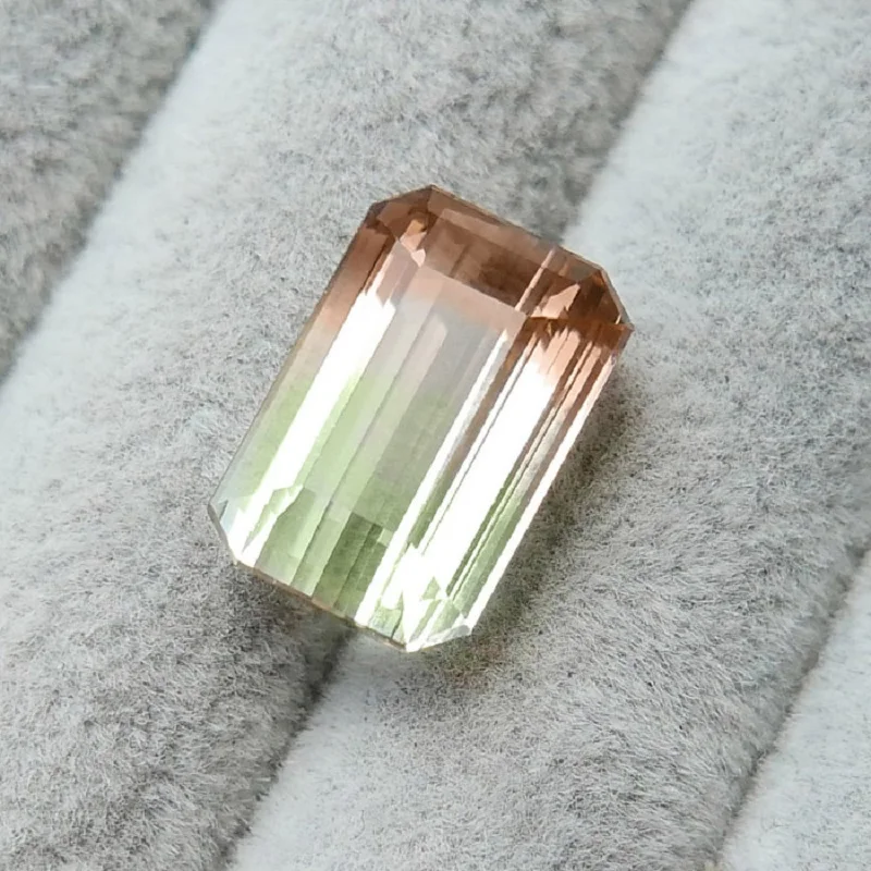 11,85 карат натуральный желто-зеленый два цвета арбуз турмалин loosegemstone flash блеск если