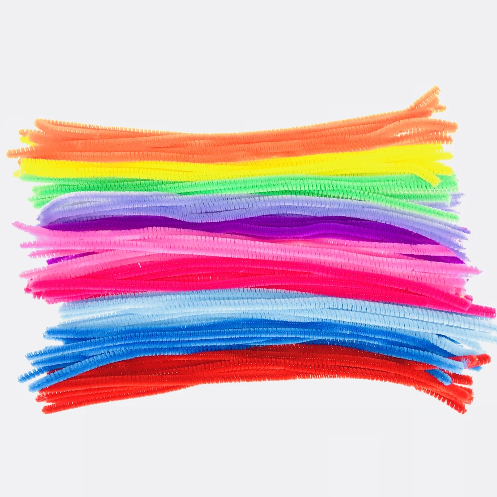 100 шт./компл. стебли синели цветные палочки детские игрушки детский сад сделай сам
