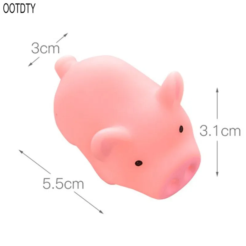 OOTDTY Kawaii Розовая Свинья животные сжимающая игрушка детская Ванна игрушка звонок в спальню розыгрыши детский подарок