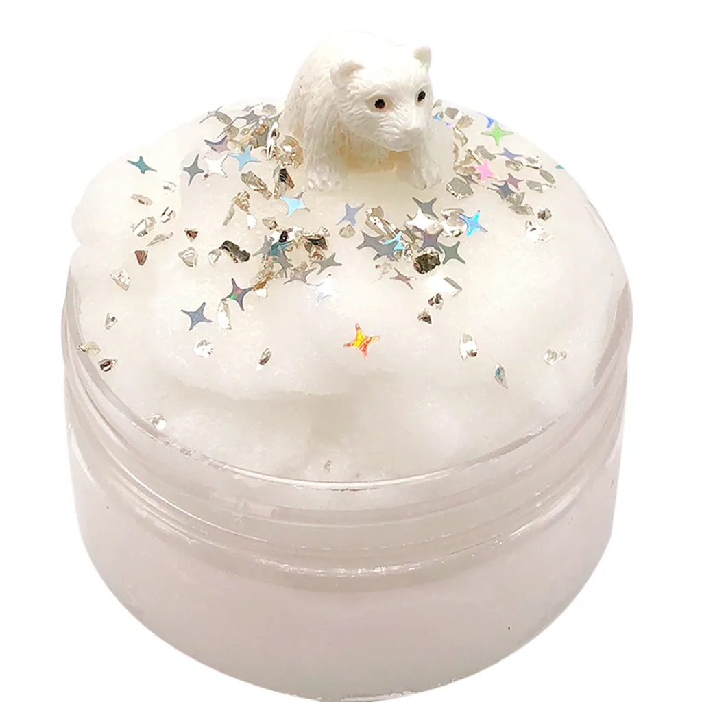 Глина для слайма сделай сам мягкая хлопковая глина облаков слайм ледяные миры