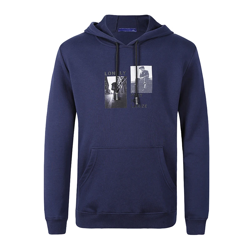 Новинка 2019 мужская толстовка с капюшоном Повседневный хлопковый пуловер