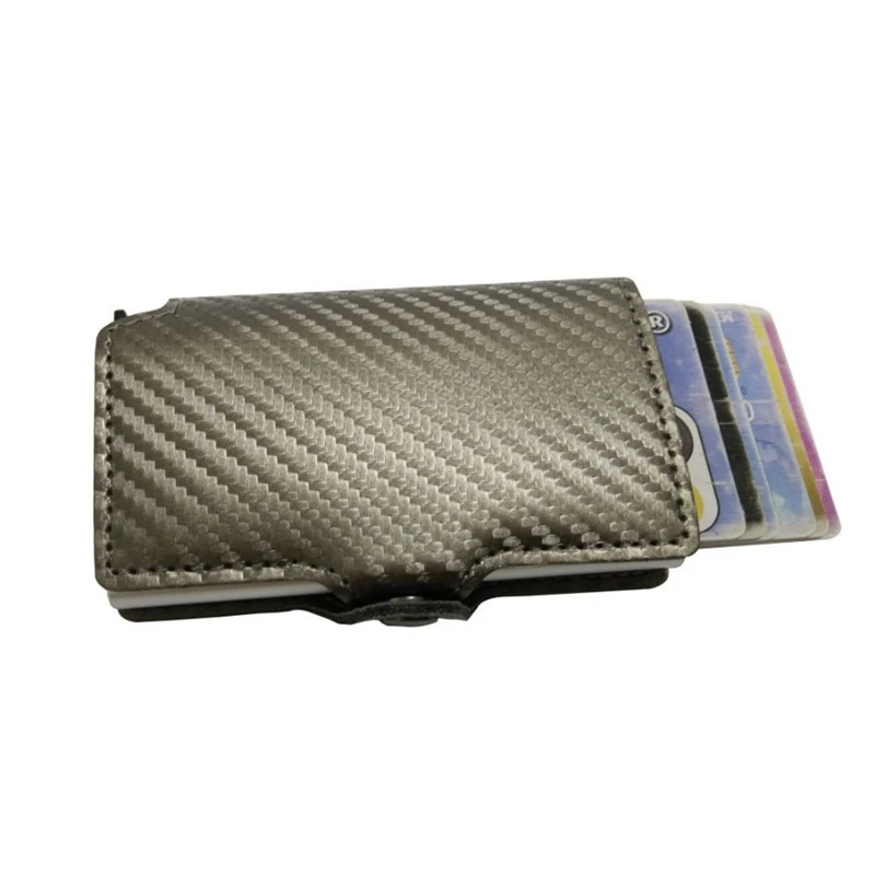 2020 Противоугонный мини кошелек высокого качества из углеродистой искусственной