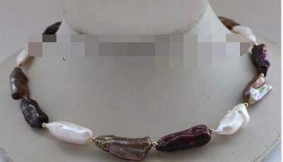 11.24 17.5&quot Genuine Natural Multicolor Baroque Reborn keshi Pearl Necklace AAA | Украшения и аксессуары