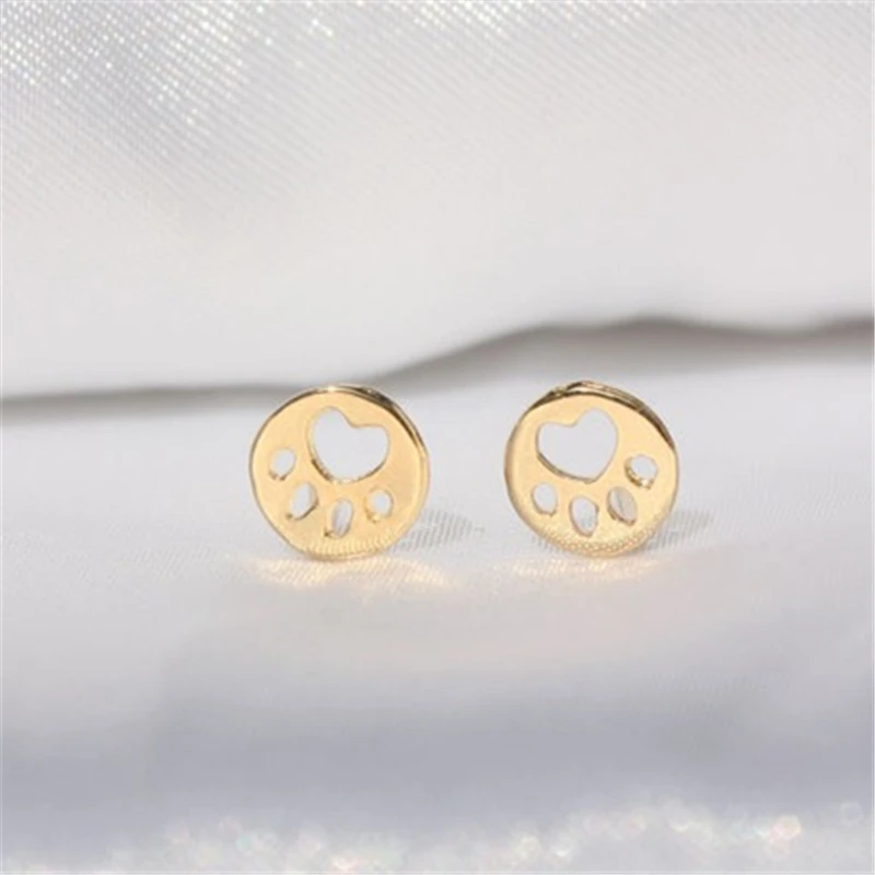 Милые серьги с маленькими медвежьими лапками 30 шт./лот ювелирные изделия