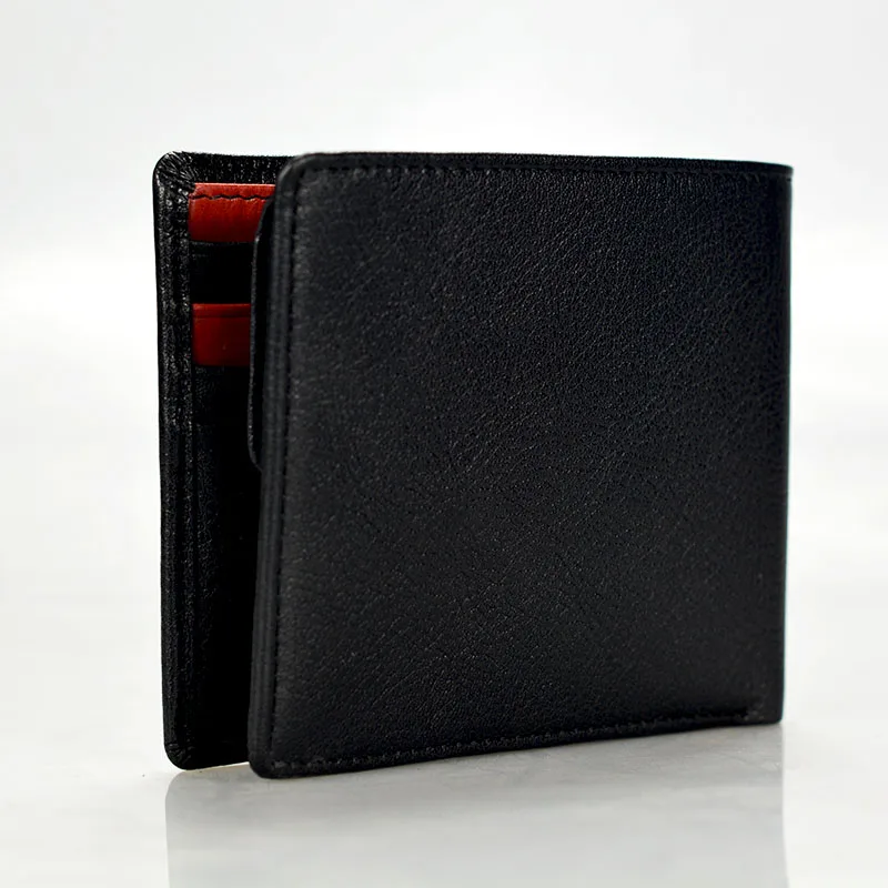 Dreamlizer мужской классический тонкий двойной кожаный бумажник короткий