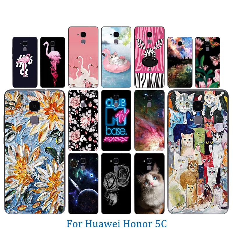 Чехлы для телефонов 5 2 дюйма Huawei Honor 5C прозрачный мягкий силиконовый чехол 7 Lite GT3