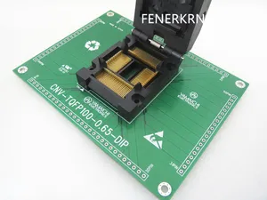 Адаптер для обжига IC, QFP100, TQFP100, LQFP100, 814-0,65-1, мм, в наличии