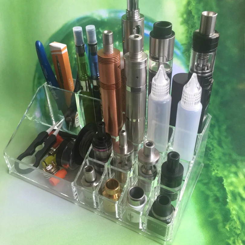 Бокс мод Ego Bottle RDA RBA для вейпа стойка выставок атомайзер батарейка держатель