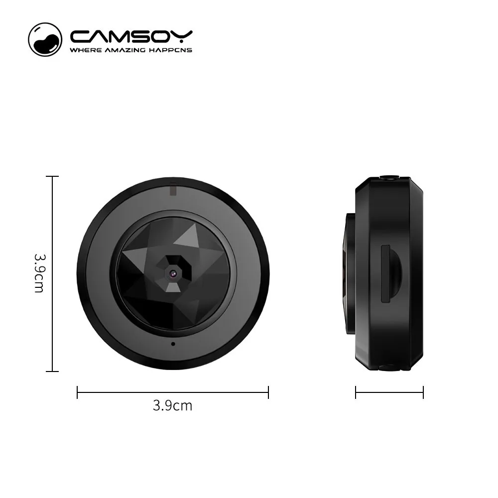 Камера ночного видения CAMSOY Mini HD 1080P беспроводная Wi-Fi IP инфракрасная камера