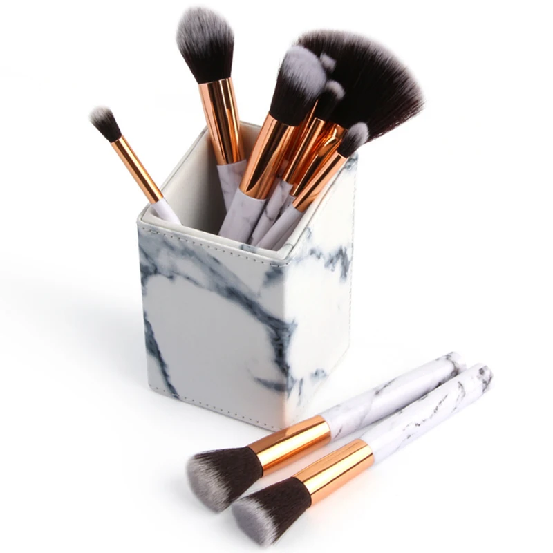 Marbling Кисть для макияжа офисная коробка для хранения держатель ручки Портативный косметический футляр для кисточек коробка