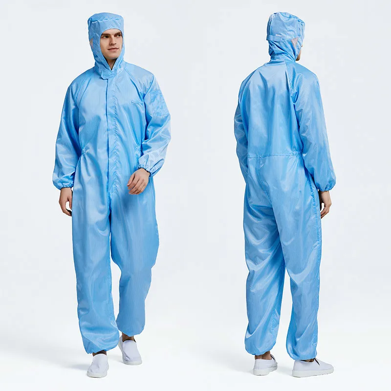 High Quality Anti-static Jumpsuit Summer Dust-free Workshop Uniforms Men's Food Factory Dust Laboratory Protective Clothing |