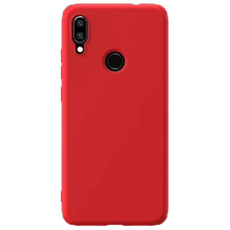 Красный Nillkin прорезиненный Tpu Note 7 Pro Чехол для Xiaomi Redmi Note 7 Чехол жидкий силикон мягкая сенсорная задняя крышка Nilkin чехол для телефона - Цвет: Красный