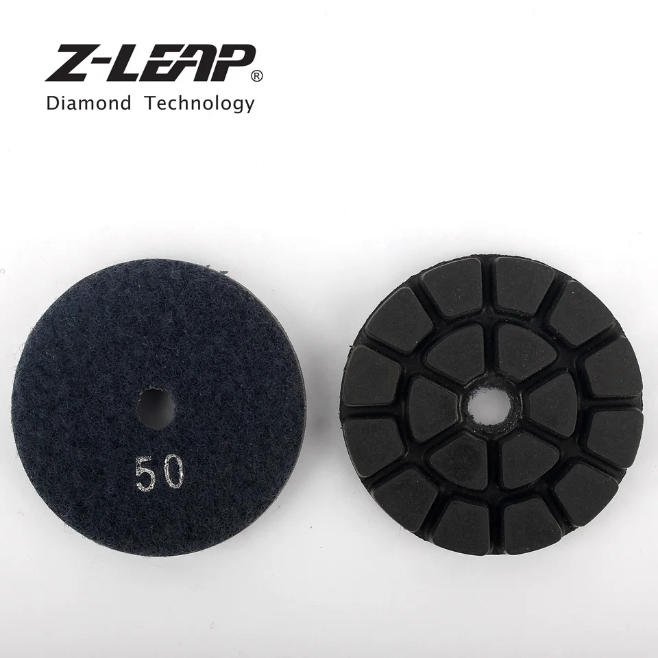 Бриллиантовая полировальная Накладка для пола диаметром 3 дюйма 75 мм 7 шт. бетона