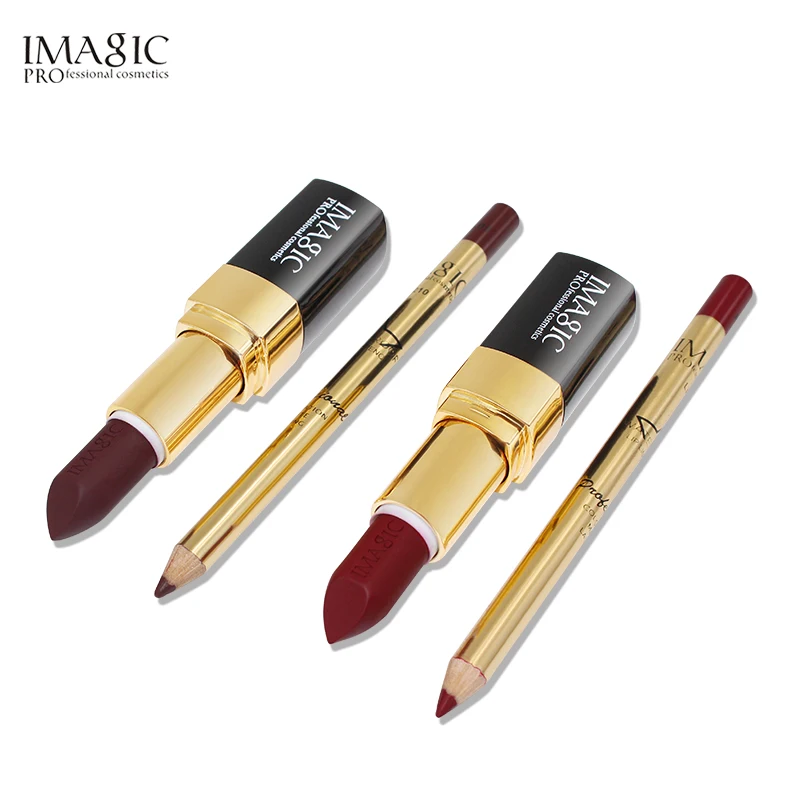 Бренд IMAGIC набор для макияжа губная помада и карандаш губ косметика комбинация