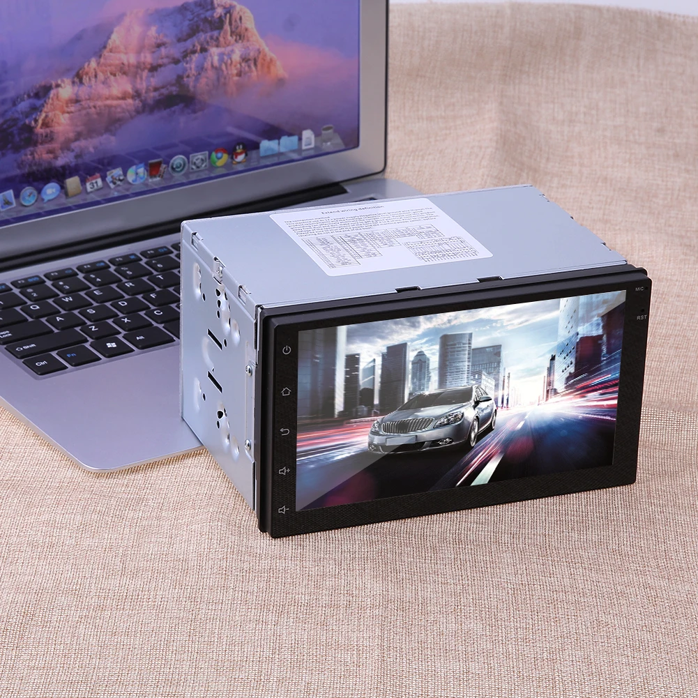 VODOOL 7 дюймов 2 Din Автомобильный dvd плеер автомобильное радио Android 5 1 WIFI GPS навигация