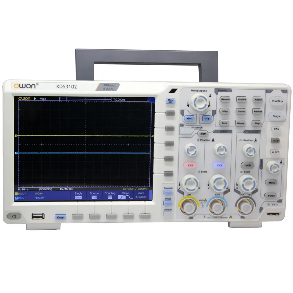 OWON XDS3102 100 МГц 1G осциллограф datalogger rmultimeter генератор сигналов опционально|owon 100mhz|owon