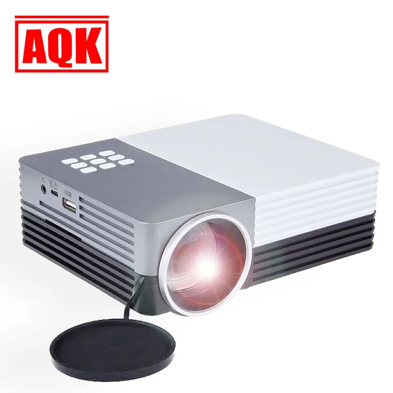 Aqk LE50 мини светодиодный проектор 1080 P HDMI Дома USB Media Player projetor мультимедийных
