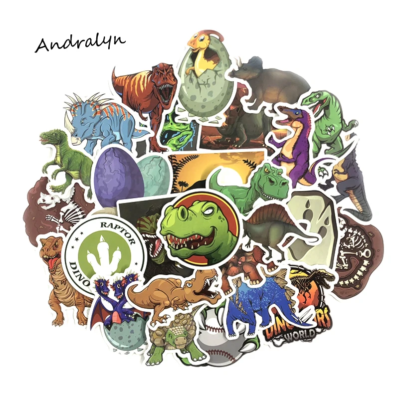 50 шт./компл. мультяшная наклейка &quotдинозавр&quot Наклейки серии Юрского периода