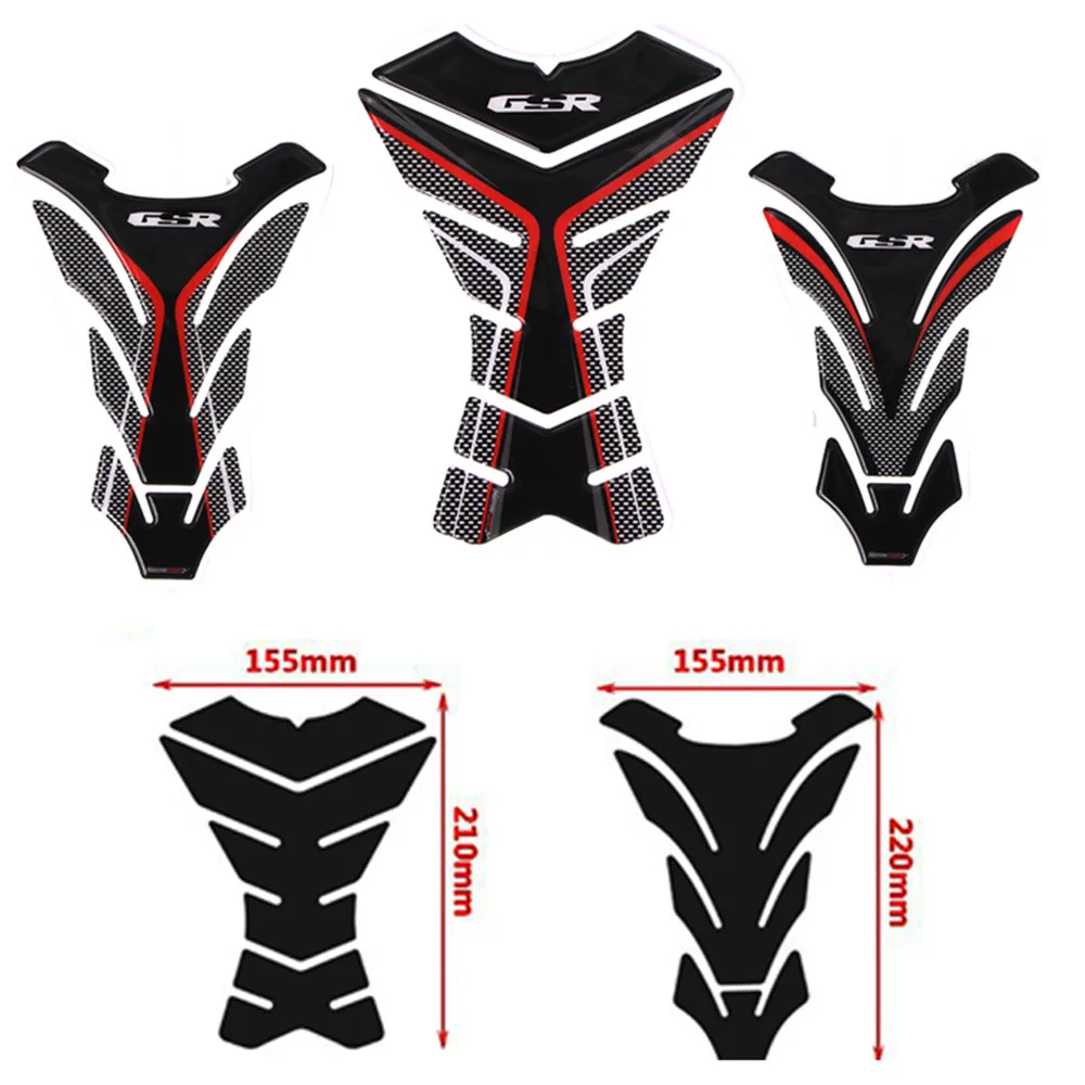 3D углерода взгляд защитная накладка на бак мотоцикла стикеры наклейки чехол для