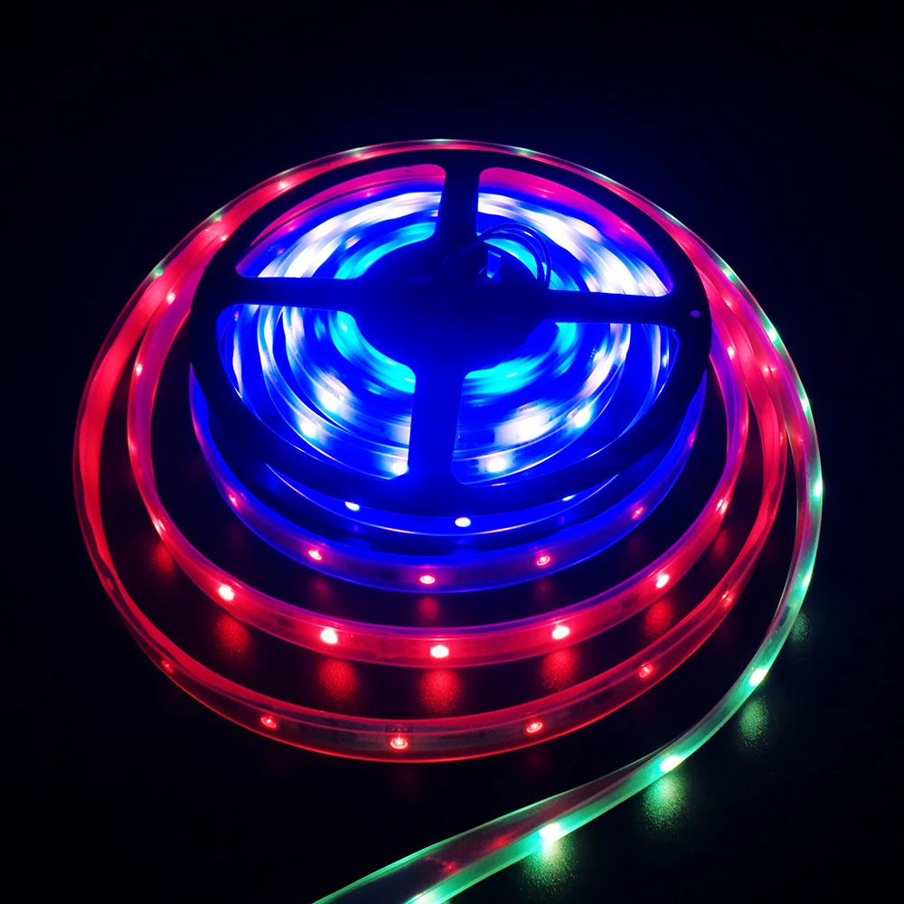 Светодиодная лента с чипом 1903 IC 5050 12 В постоянного тока цифровая RGB Dream color 133 типов