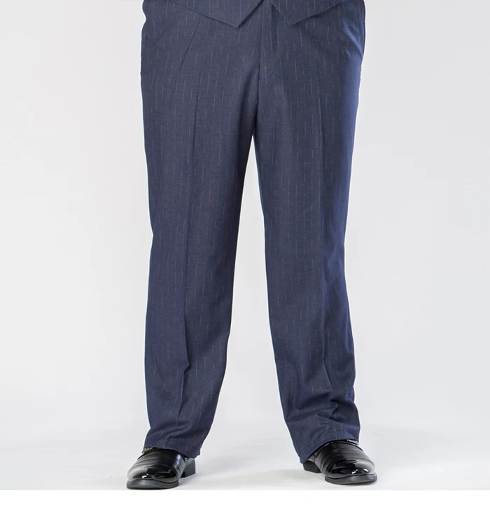 Large Size 7XL 8XL 9XL New Men's Business Casual Striped Suit Pants Stylish High Quality Men's Striped Loose Suit Pants
