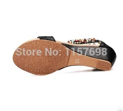 2015 г. Женские босоножки Милая обувь маленьких размеров 30-33 богемные сандалии на