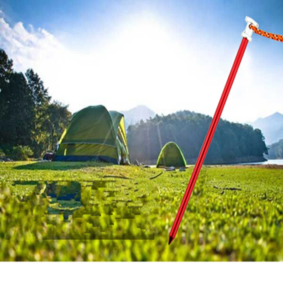 Колышки для палатки YINGTOUMAN 5 шт./лот с веревкой оборудование кемпинга и пешего