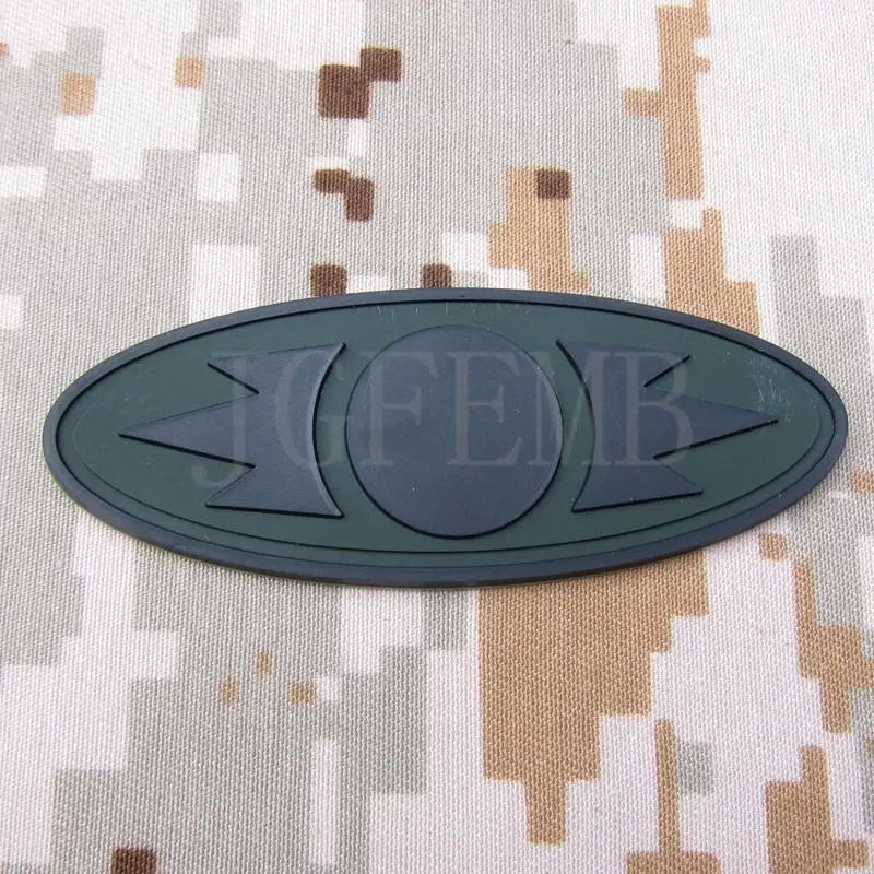 Зеленый фон логотип сита Военная тактика Боевой страйкбол 3D ПВХ патч значки PB1741 |