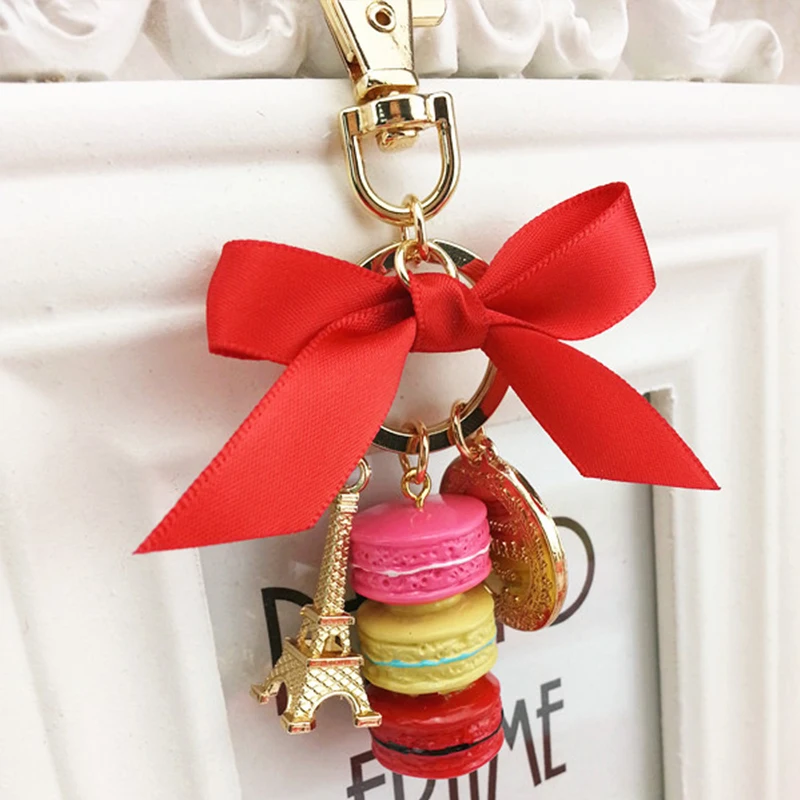 Маленькие Брелоки для ключей связка из металлического сплава с бантом