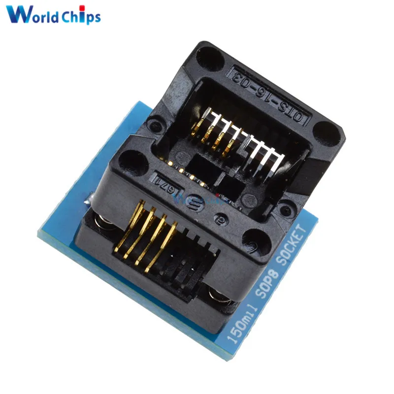 Diymore SOIC8 SOP8 К DIP8 адаптер программатора ЭЗ гнездо модуля преобразователя 150mil Лидер