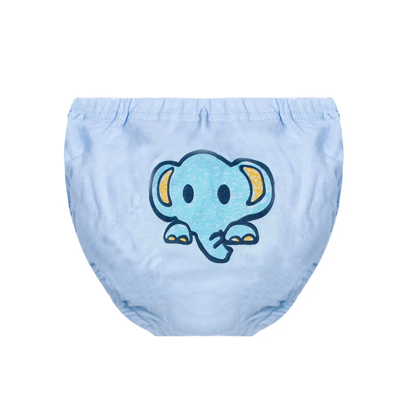 4pcs/lot Cute Cartoon lion elephant Baby Underwear Cotton Infant Panties Boys Briefs for Girls Toddler Underpants sets | Детская одежда